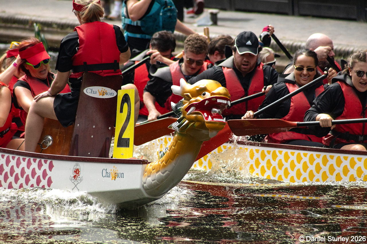 DRAGON BOAT RACING – BRINDLEYPLACE – IN AID OF BIRMINGHAM HOSPICE CHARITY